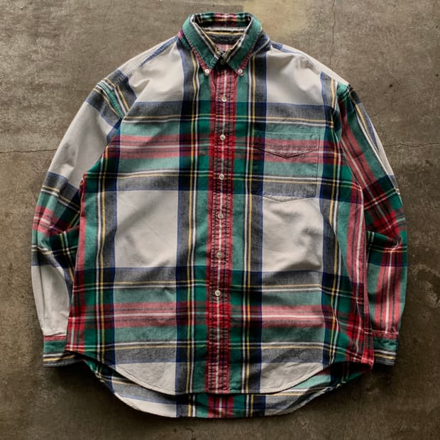 올드 갭 버튼다운 체크 셔츠