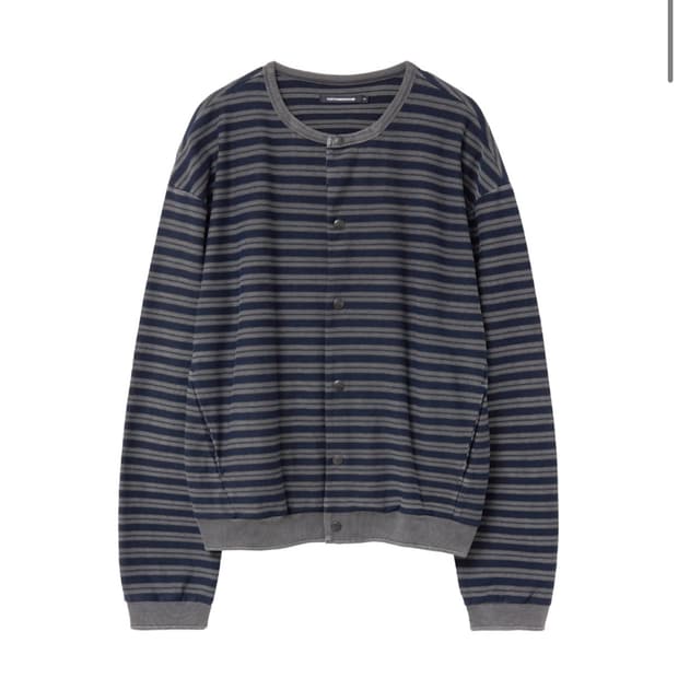 해칭룸 스트라이프 가디건(블루)