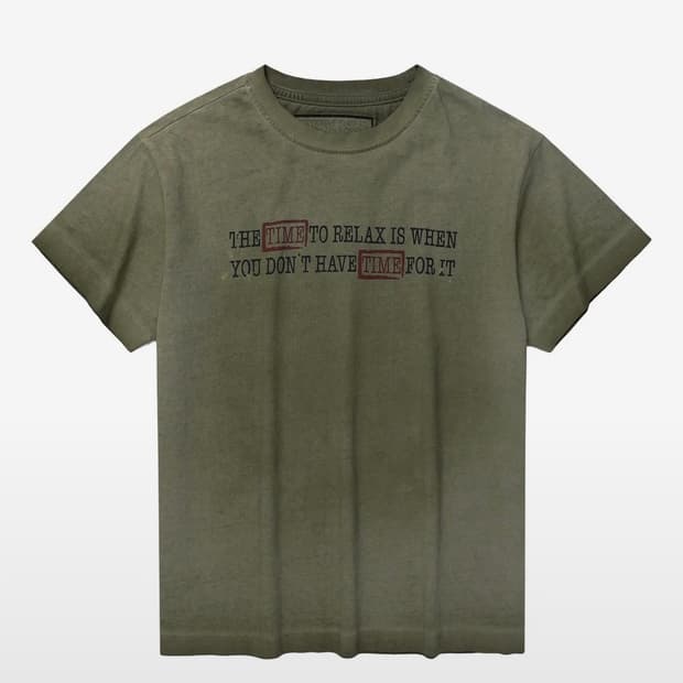 FADED TIME TEE OLIVE