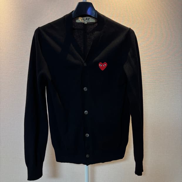 꼼데가르송 가디건 블랙 M 100