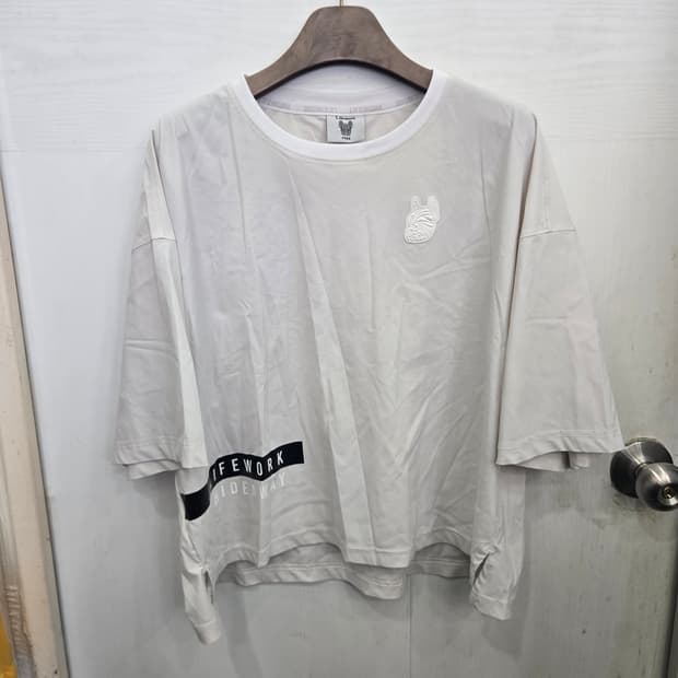 FREE사이즈)) LIFE WORK 라이프워크 언발란스 반팔티셔츠!