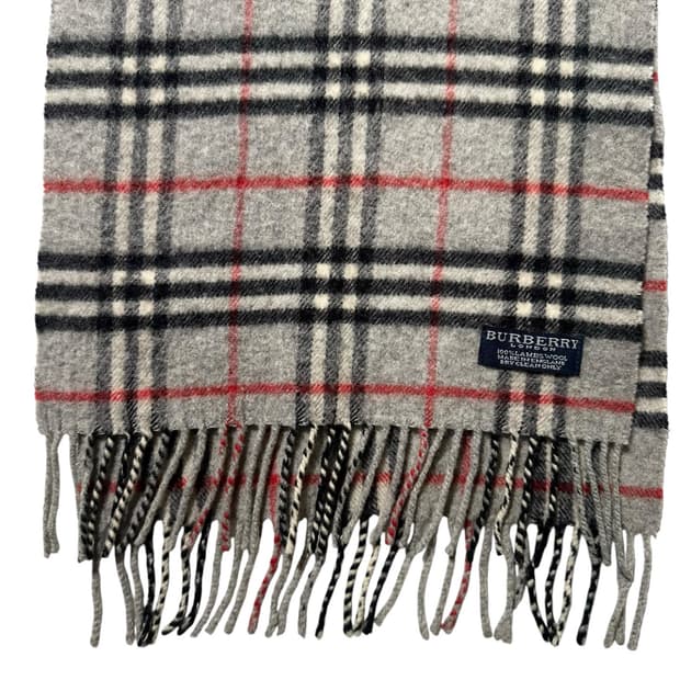 버버리 램스울 체크 머플러 목도리