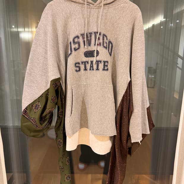 올드파크 스카프 후드 후디