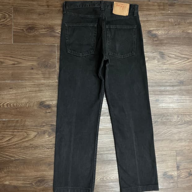 00s 리바이스 505 흑청 데님 팬츠