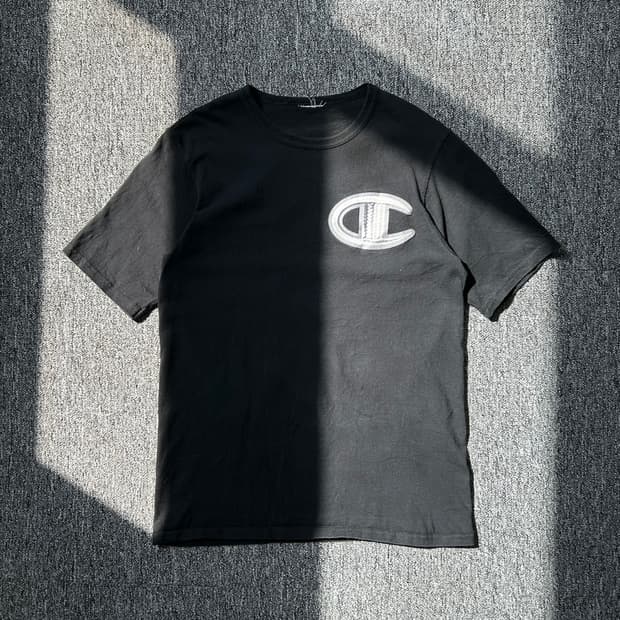 챔피온 실버 빅로고 반팔티셔츠 