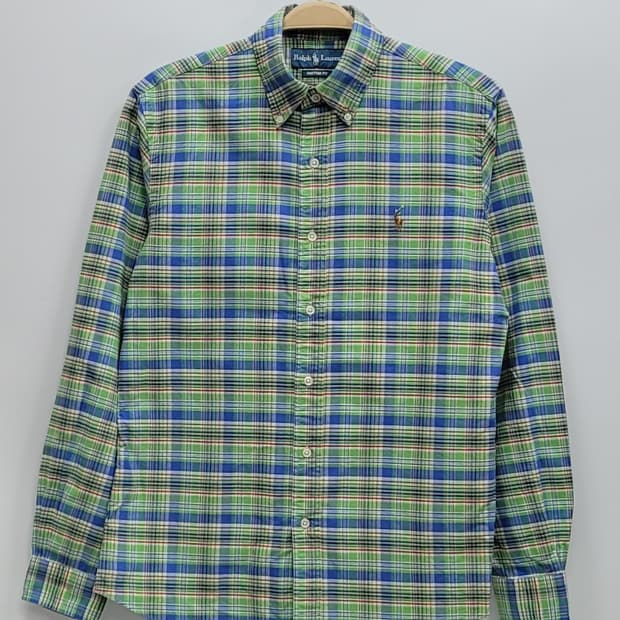 POLO 폴로 랄프로렌 멀티컬러 포니 체크 셔츠 / 남 S 멀티 컬러
