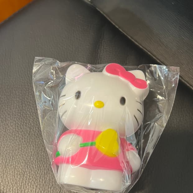 빈티지 희귀컬러 하트 요술봉 키티 코인뱅크 피규어 저금통