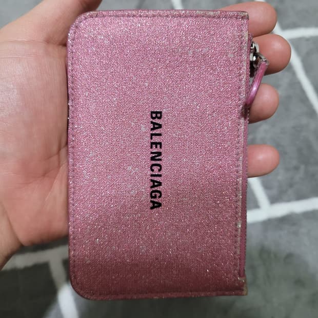 정품 발렌시아가 여성 지퍼 카드지갑