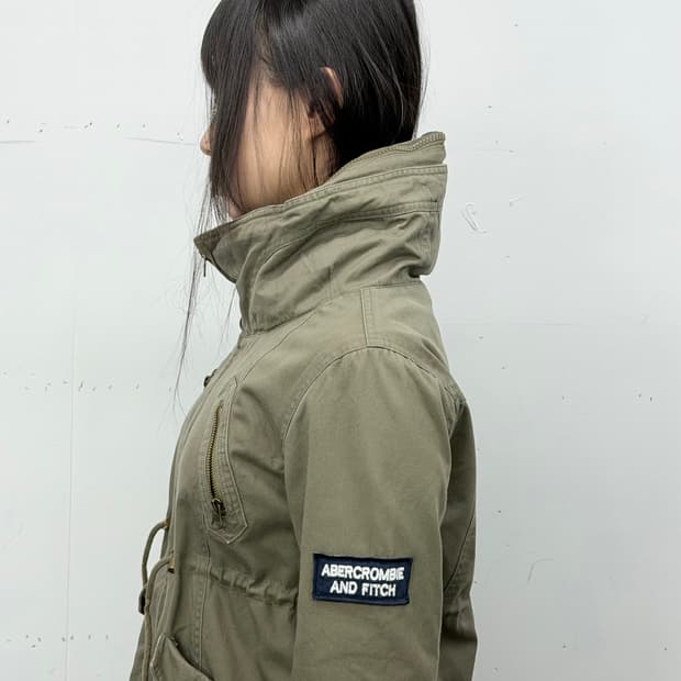 High-neck military jacket