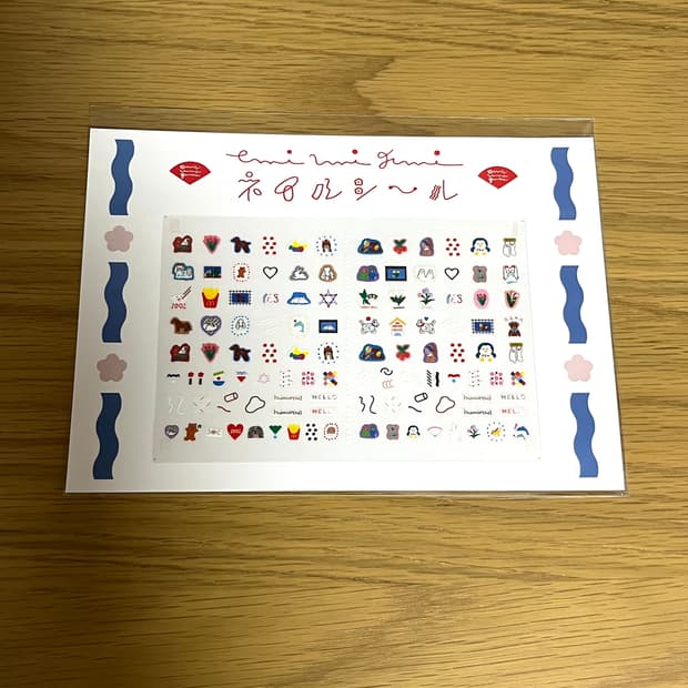 일본 작가님 일러스트 네일 스티커 네일씰
