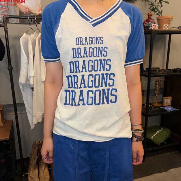 70-80‘s Moorewear dragon raglan single T