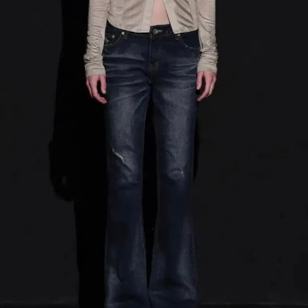 보헤미안서울 딥블루 워싱 부츠컷