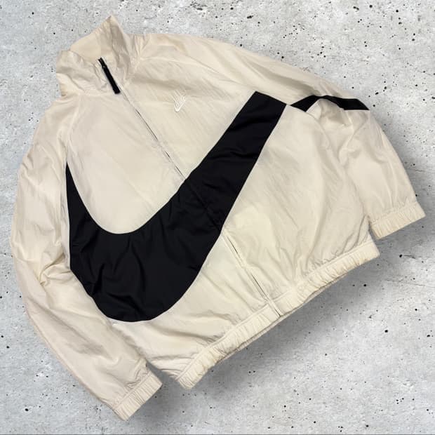 [XL] 나이키 빅스우시 우븐 바람막이 화이트 블랙 C445