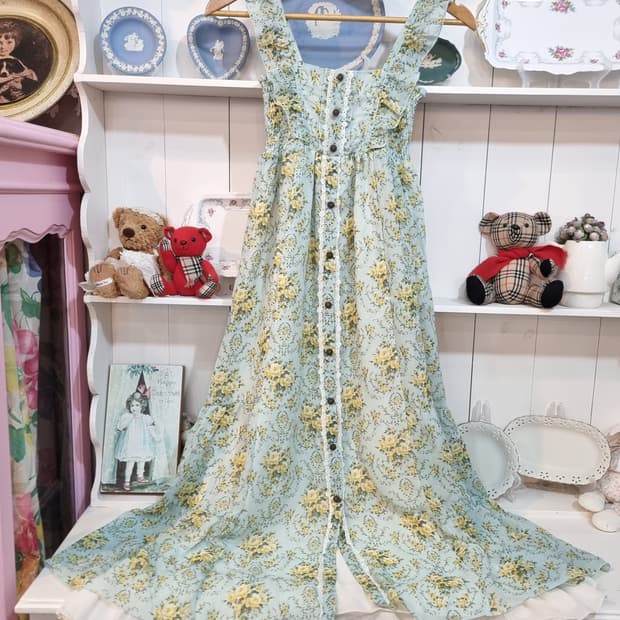 (axes femme, 액시즈팜) 플로럴 쉬폰 맥시 원피스