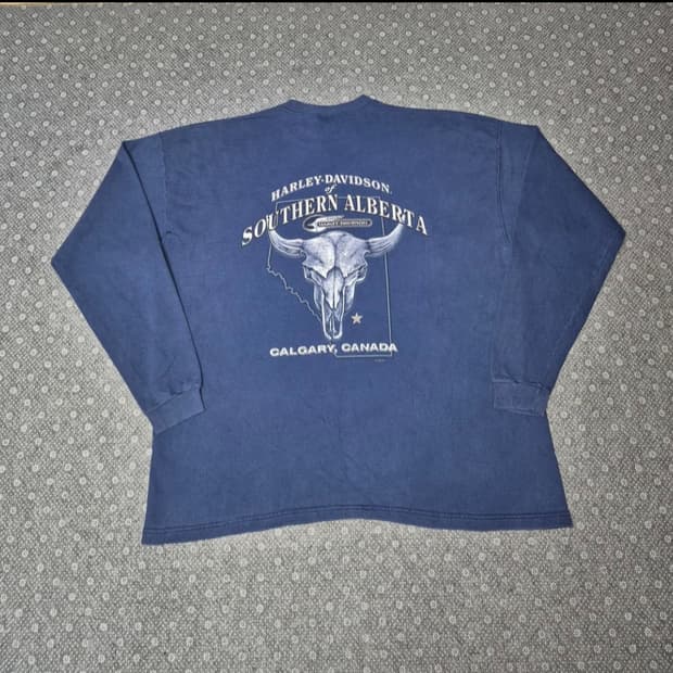 [XL]90s US Made 할리데이비슨 롱슬리브 - 198