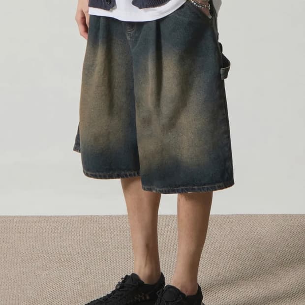 디미트리블랙 옐로우워싱 버뮤다