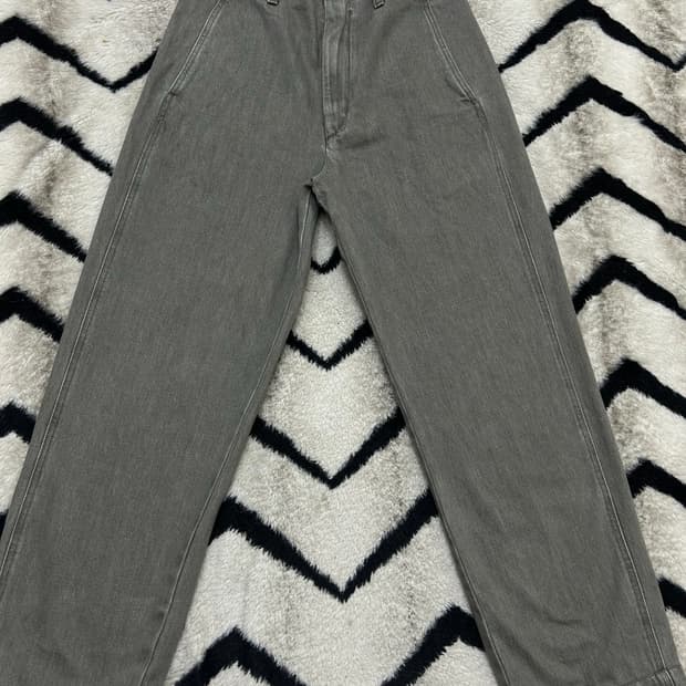 [27]유니클로U 하이웨스트 스트레이트 핏 데님/그레이