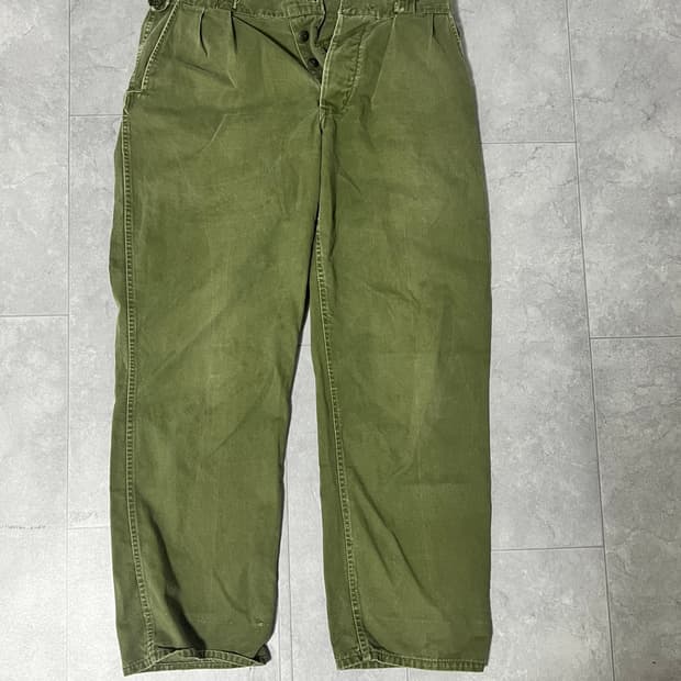 1950s 캐나다군 밀리터리 팬츠 올리브 그린