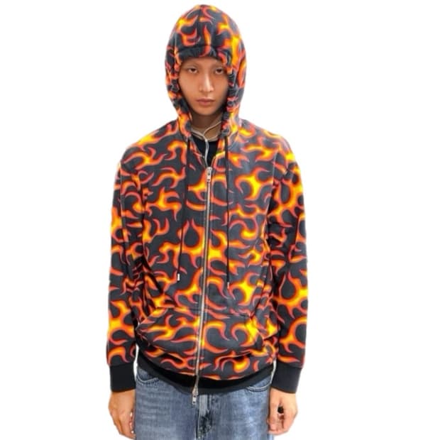 Moschino 화이어프레임 풀 프린트  후디집업