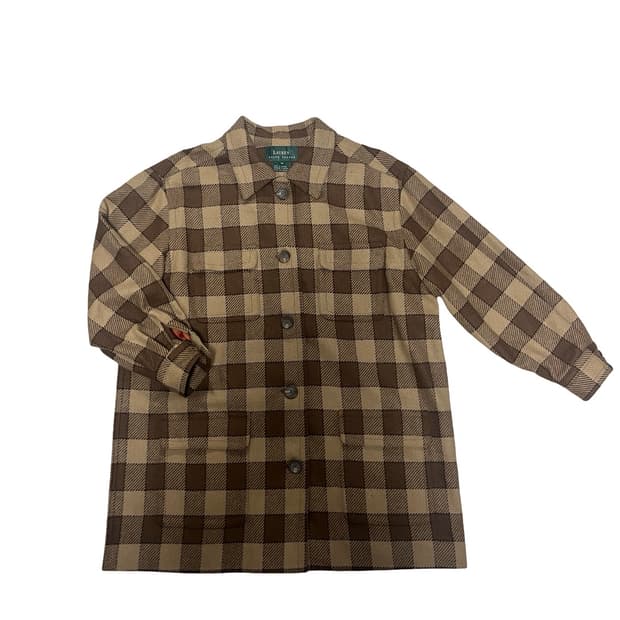 랄프로렌 체크 셔츠 코트 (울100)