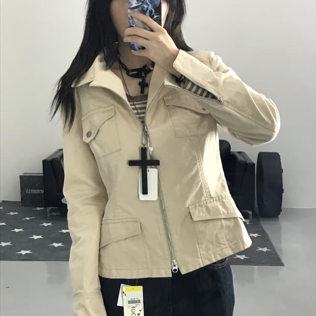 Untitled Ivory Cotton Jackets