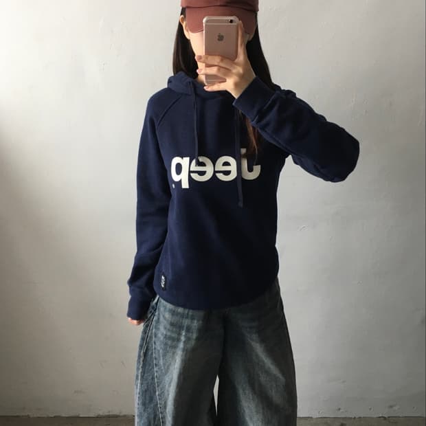 지프 빅로고 후드티