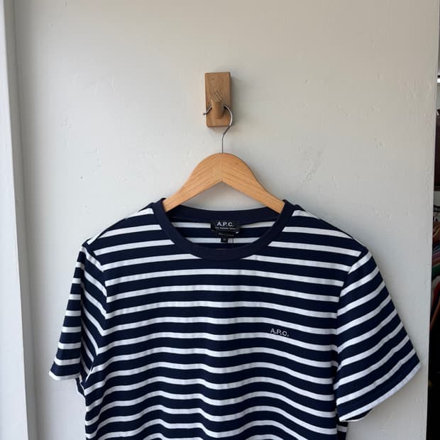 17658 - A.P.C. 아페쎄 스트라이프 반팔 티셔츠