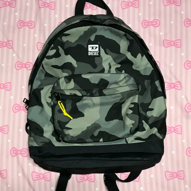 디젤 카모 밀리터리 바이올라노 백팩