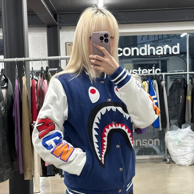 베이프 풀 집 타이거 후드집업