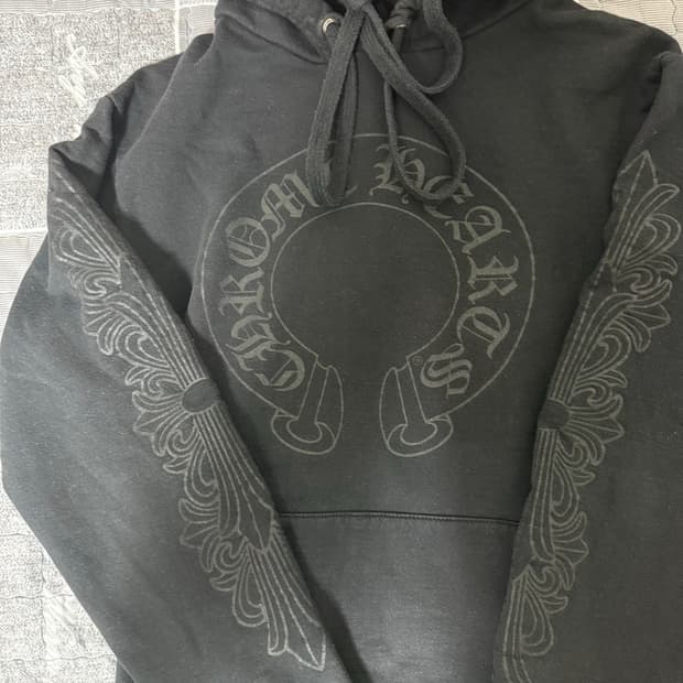 크롬하츠 매티보이 촘퍼 블랙 후드 M 상태양호 희소성굳!