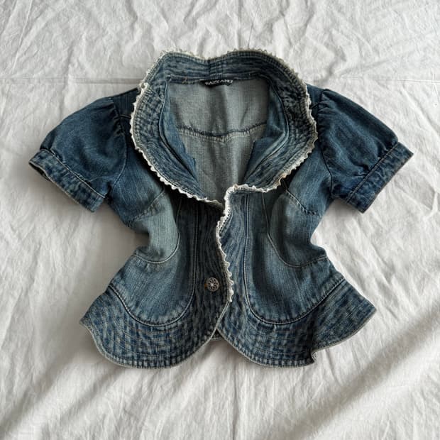 페어리 러블리 데님 숏자켓