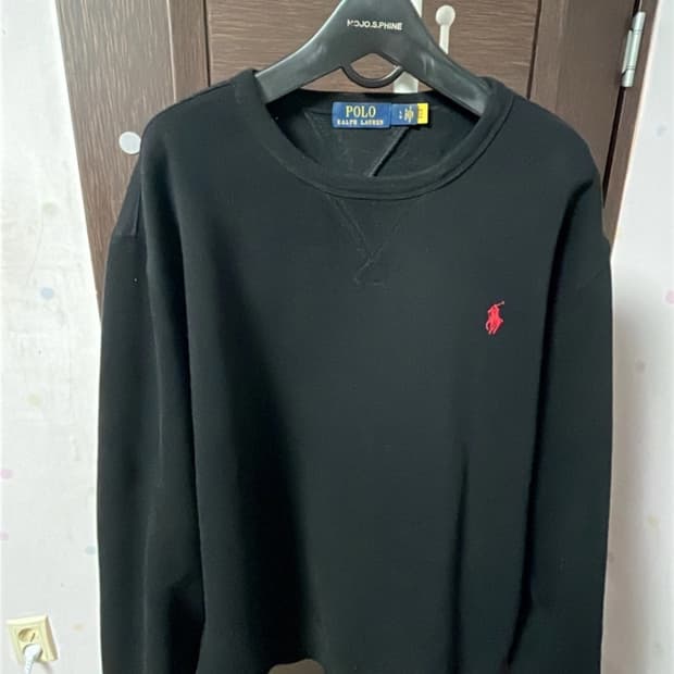 폴로 맨투맨 블랙 L