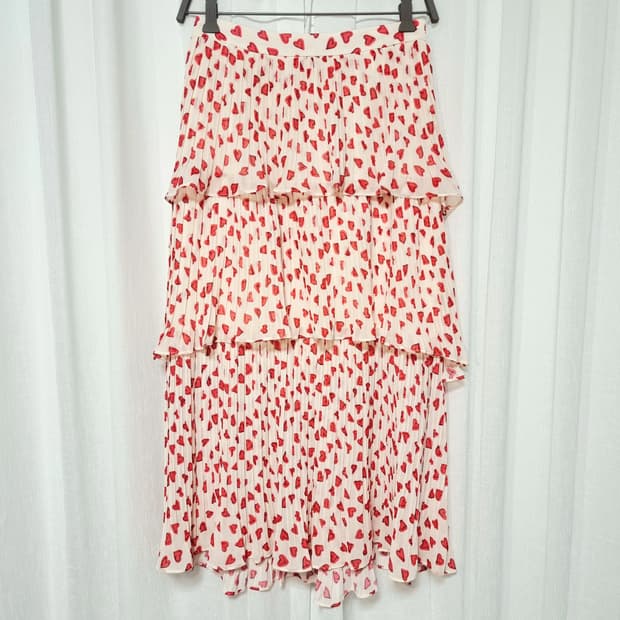 쥬시꾸뛰르 프릴 3단 캉캉 스커트 치마 (25인치/표기55) 상태완벽