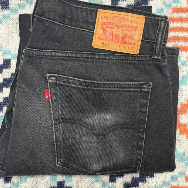 리바이스 514 흑청 w36 L32