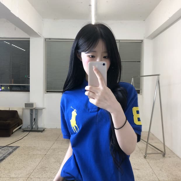 폴로 빅포니 코발트블루 pk티