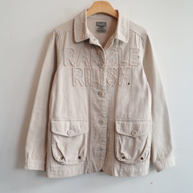 rough 패치워크 코튼 자켓    
