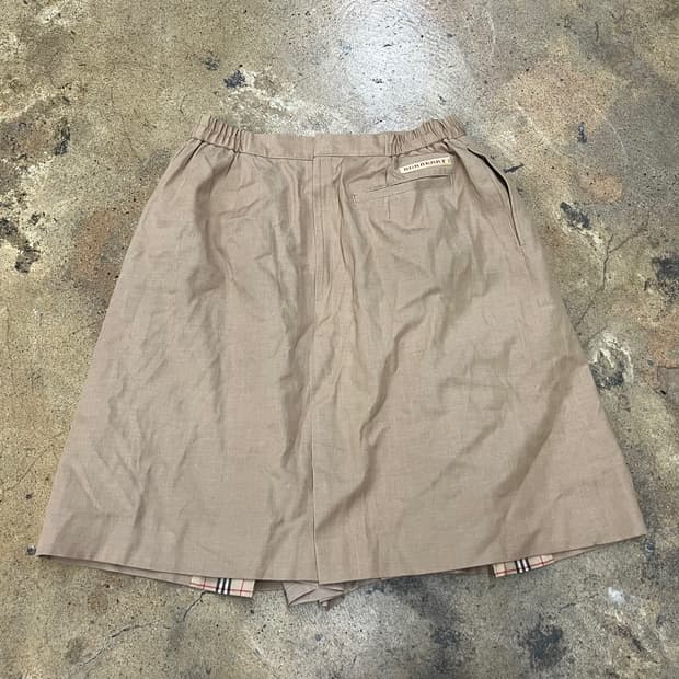 [정품/13] 버버리 베이지 체크 스커트