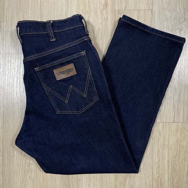 30) 랭글러 재팬 레귤러핏 진청 데님팬츠