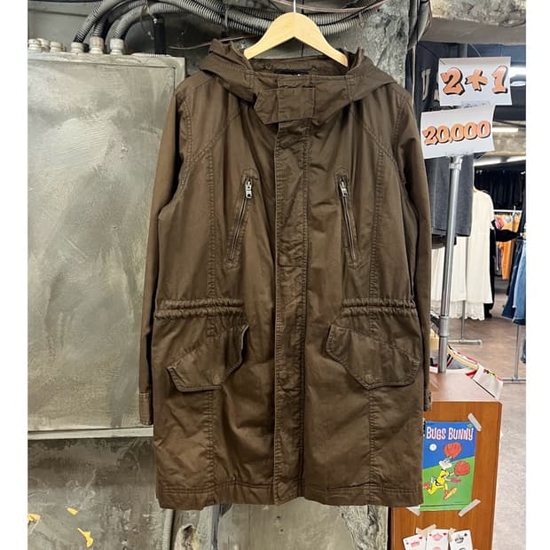 빈티지 야상 자켓 카키브라운 100 #csz3990
