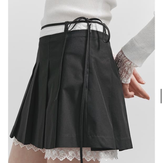 레이브 레이스 레이어드 플리프스커트