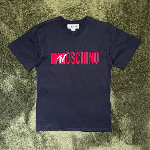 [XS] Moschino 모스키노 X H&M 18FW MTV 로고 티셔츠