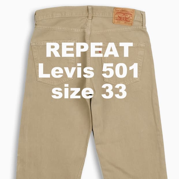 빈티지 리바이스 501 33 인치 LV50134569