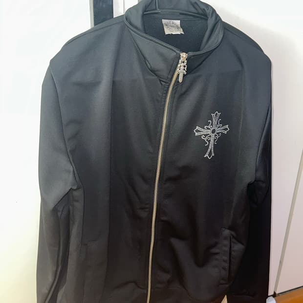 크롬하츠 무드 스톤 크로스 십자가 트랙 자켓 XL