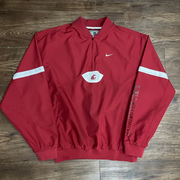 나이키 90s 하프집업 워싱턴 스테이트 풀오버 웜업