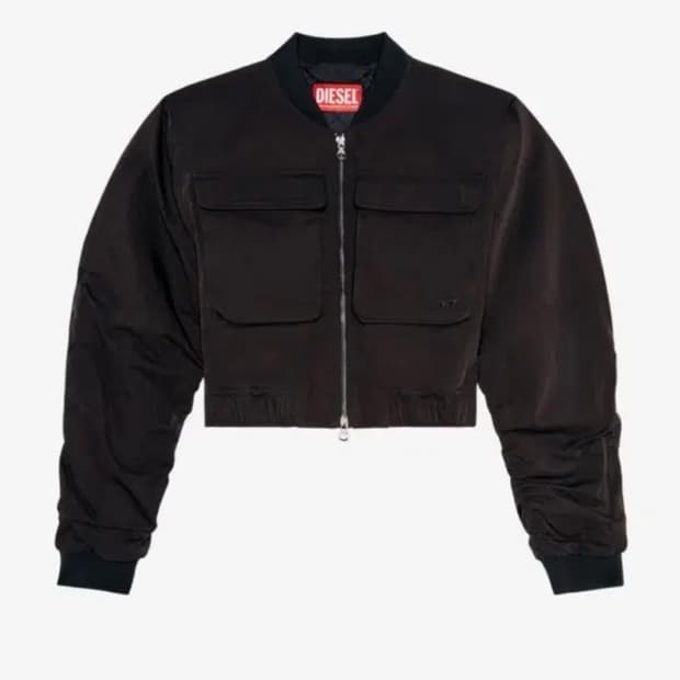 Diesel G-Khlo Cropped Bomber Jacket