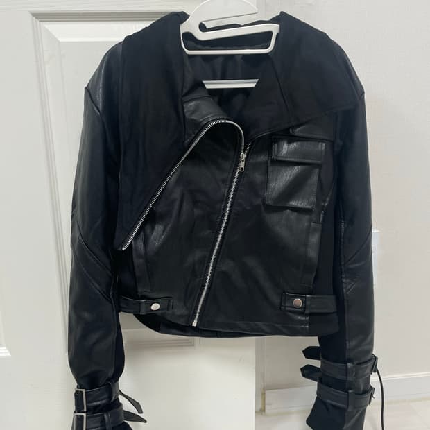 가죽 레더 라이더자켓 빈티지 고스펑크