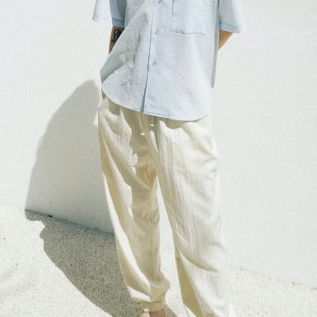 밈더워드로브 크링클 알라딘 조거 팬츠 아이보리 Free사이즈