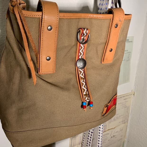 인디언 모터사이클 콘초 비즈 숄더백