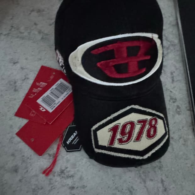 디젤 C-브래프 자수 패치 베이스볼 캡 블랙