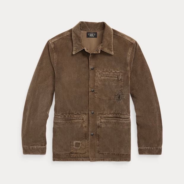 rrl 리페어 코듀로이 오버셔츠 사이즈 교환 L->M